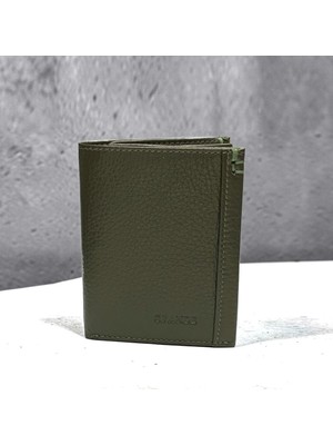 Grande Gerçek Deri Erkek Kredi Kartı Cüzdanı Hakiki Deri