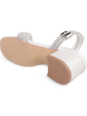 Civil Girls Taşlı Tek Bantlı 26- Abiye Ayakkabı - Gri 28 Numara