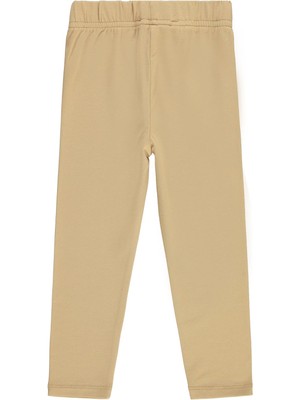 Civil Girls Basic 2-5 Yaş Tayt - Kahverengi 3-4 Yaş