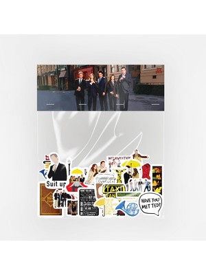 Baprile How I Met Your Mother Sticker Paketi 23 Parça Kaliteli Su Geçirmez Hımym Etiket Seti