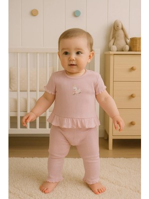 Kidaxi Jakarlı Tişört Pantolon Takım