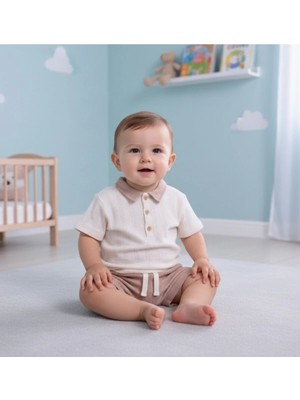 Kidaxi Jakarlı Erkek Tişört Şort Takım