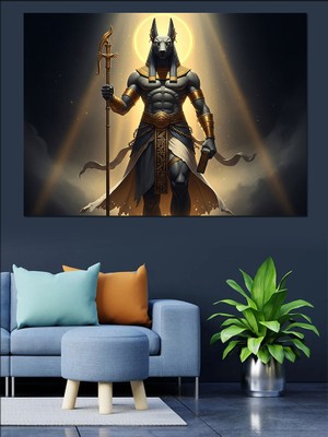 Karizma Tablo Kutsal Asa Tutan Antik Savaşçı Dekoratif Kanvas - Mdf Ahşap Tablo