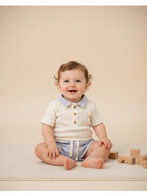 Kidaxi Jakarlı Erkek Tişört Şort Takım