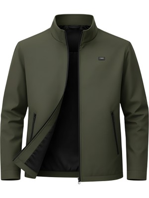 Sivaist Yeşil Erkek Polyester Karışımlı Su Ve Rüzgar Geçirmez Mevsimlik&Yazlık Mont