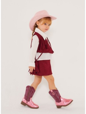 Rigel Kids Kovboy Model, Çantalı Kız Çocuk Takım