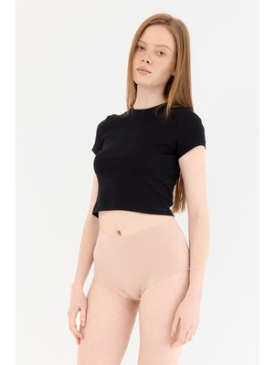 Naphor Shade Dikişsiz Yüksek Bel Slip Külot Ten
