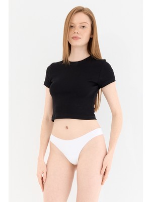 Naphor Shade Dikişsiz Tanga Külot Beyaz