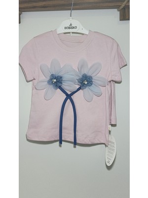 Diba Bebek Kız Çocuk Çiçek Aksesuarlı 2'li Takım