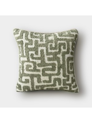 Lidoma Home "olea" Desenli Kırlent Kılıfı - 45X45 - Yeşil