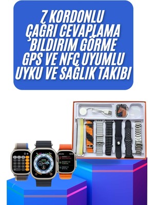 Sb Shopping Unısex 7 Kordonlu Çok Fonksiyonlu Nabız Ölçer Uyku ve Sağlık Takibi