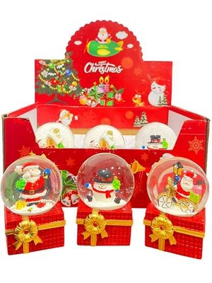 Ylz Kar Küresi JHSD65-57 Yılbaşı Temalı Midi Işıklı (Tekli Ürün)