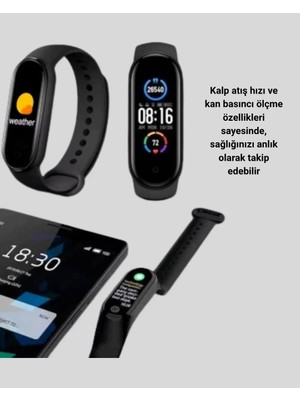 Sb Shopping Akıllı Spor Bilekliği – Kalp Atış, Basıncı, Uyku Takip ve Bildirim Özellikli