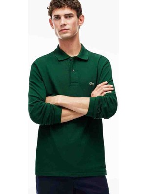 Lacoste Polo Uzun Kol Slim Fit Nefti