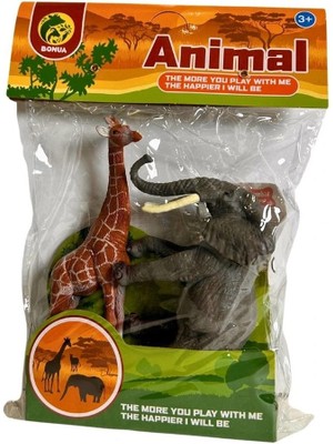 tp Bma-9/10 Pvc Pakette Ikili  Vahşi Hayvanlar -Kid