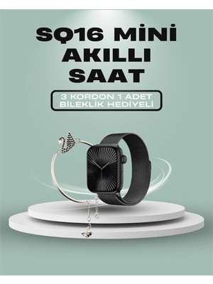 Sb Shopping Sq-16 Mini Series 10 Akıllı Saat – 3 Kordon + Hediye Bileklik