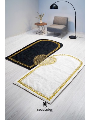 Seccaden Kalpli Çift Seccade Eş Seccadesi Çeyizlik Çift Seccadesi