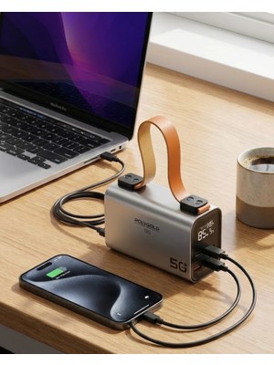 Mercansa 50000 Mah Powerbank Süper Hızlı Şarj LED Dijital Göstergeli Taşınabilir Şarj Cihazı