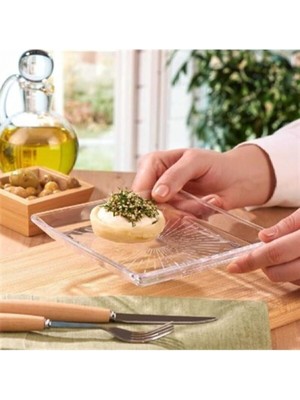Madlen Kare Tatlı Tabağı 2'li Set, Şık ve Kullanışlı Tasarım