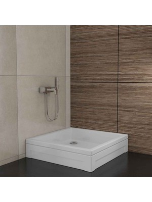 Sırduş 130X100X16 Kare Panelli Duş Teknesi