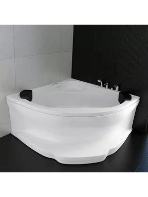 Sırduş 120X120X55 Oval Basamaklı Küvet, Beyaz