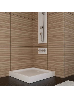 Sırduş 80X80X12 Kare Monoblok Duş Teknesi