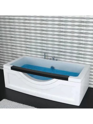 Sırduş 189X88X55 Cam Panelli Küvet, Beyaz