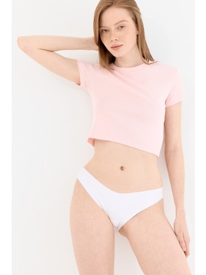 Naphor Shade Dikişsiz Brazilian Külot Beyaz