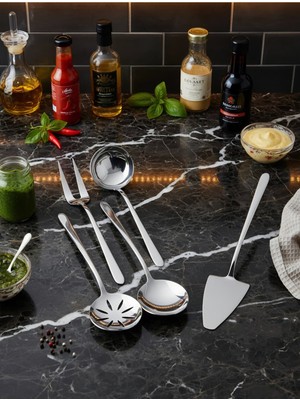 Çay ve Kahve Servisi Için Şık 5 Parçalı Sofralık Set