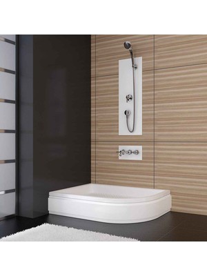 Sırduş 110X80X16 Asimetrik Sağ Duş Teknesi