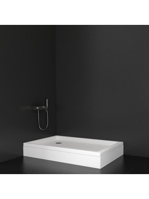 Sırduş 130X80X16 Dikdörtgen Panelli Duş Teknesi