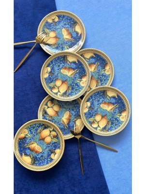 Kösem Sultan 6'lı Tatlı Tabağı Seti, Zarif ve Şık Tasarım