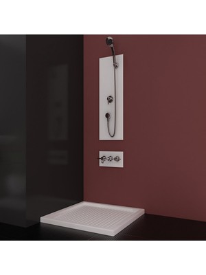 Sırduş 100X100X6 Kare Flat Duş Teknesi