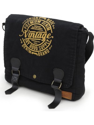 Ecosell Old Cargo 8045 Postacı Omuz Kanvas Tablet Evrak Laptop Okul Notebook Çantası
