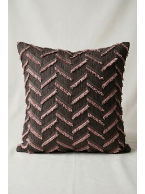 Cortibo Harmony Serisi Püsküllü Kırlent Kılıfı Pudra