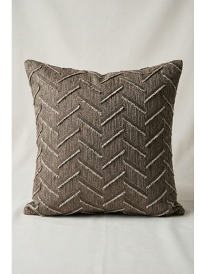 Cortibo Harmony Serisi Püsküllü Kırlent Kılıfı Taş