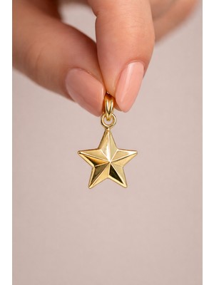 Yavuz Kuyumculuk 14 Ayar Altın Yıldız Kolye Ucu
