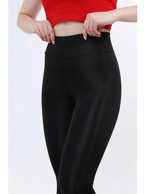 Tusebu Kadın Yüksek Bel Parlak Spor Tayt – Toparlayıcı