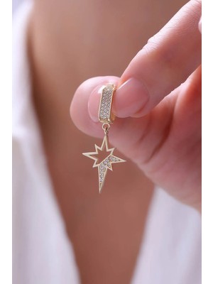 Yavuz Kuyumculuk 14 Ayar Altın Yarı Taşlı Kuzey Yıldızı Kolye Ucu