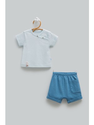Caramell Hello Boy Alt Üst Takım - Mavi - 68-74 cm Mavi