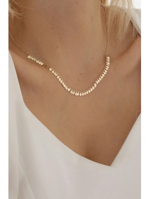 Yavuz Kuyumculuk 14 Ayar Altın Sıralı Yonca Kolye