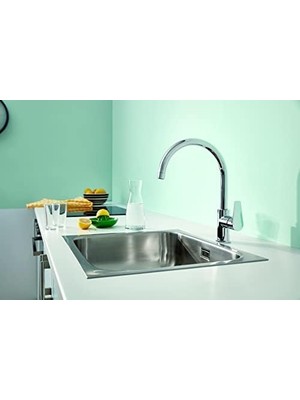 Ecosell Start Edge Eviye Bataryası | 360° Dönüş Açısı | Krom | 30529001