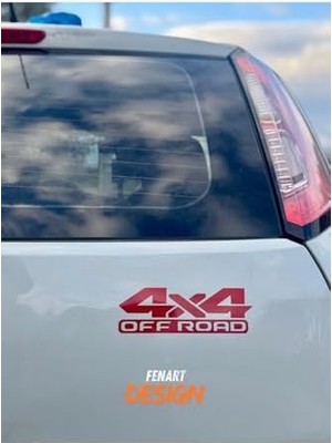 Ecosell 4x4 Off Road Jdm Araba Motosiklet Cam Etiket 18X5 cm