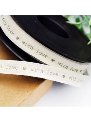 Ecosell Pamuk Şerit, With, 1 cm 2 Metre Natürel