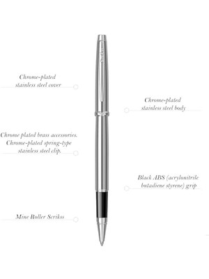 Ecosell Metropolis 800 Roller Kalem Krom