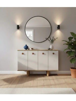 Tessa Mobilya Linda Bohem 120CM Konsol, Tv Ünitesi, Tv Sehpası, Kahve Köşesi, Mutfak Dolabı, Çok Amaçlı Dolap