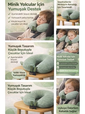 Yeni Armegeda Boyun Destekli Visco Seyahat Yastığı 2026 Çağla Yeşili