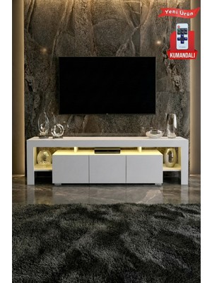 PlatinReyon Kale Ledli Tv Ünitesi 200 cm