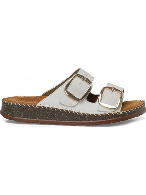 Polaris 5 Nokta 105143.Z6FX Beyaz Kadın Terlik