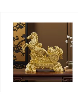 Es Dekor Yüz Hazineler Atı 1 Adet Şans ve Zenginlik Atı Figürü